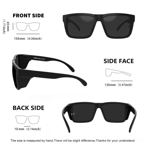 MAXJULI XXL Z87 Safety Sunglasses for Big Head Men Women TR90 Sd41311a89de1464f9e8780723fe69cb7G