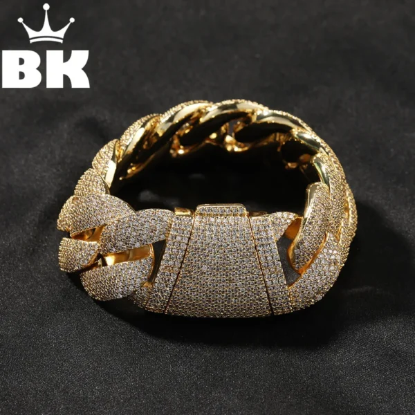 THE  KING Heavy 24mm Bubble Cuban Link Bracelet For Men Sd46d82e2cc5d463aa49a9a2e43dca006W
