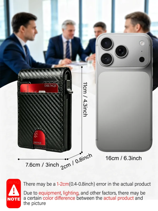 Men's RFID-Blocking Hardcase Card Holder Wallet Sd60f2a6e80614019917cef88b98c7281b