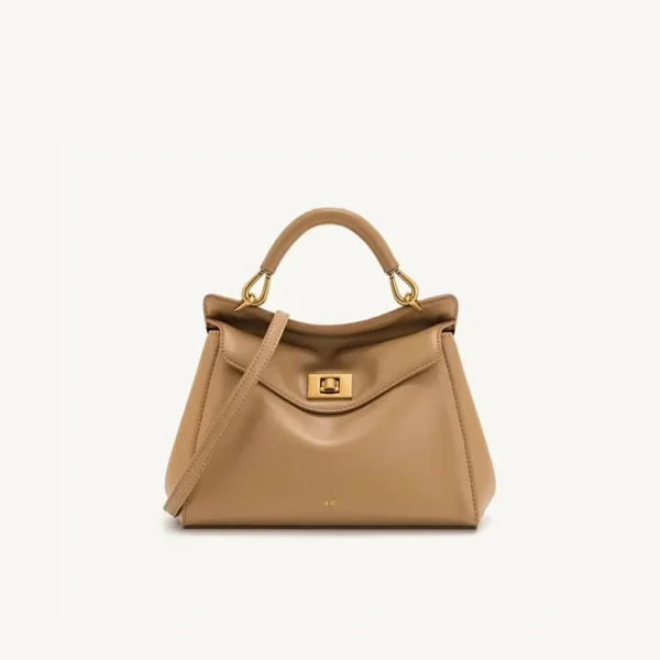 JW PEI Lucia Lock Clutch Bag, Unique and Fashionable, Genuine Leather Sd87fa167552347639628c8028cf161653