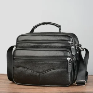 Men's faux leather Business Shoulder Messenger Bag