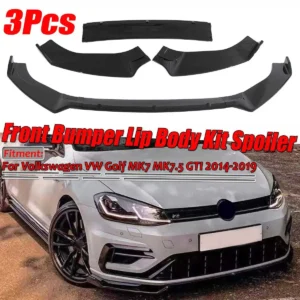 Glossy Black Car Front Bumper Lip Splitter Spoiler Diffuser Cover Trim