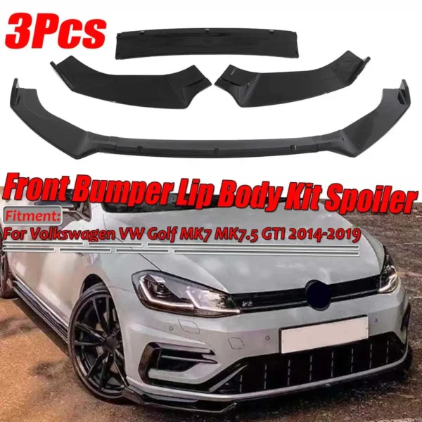 Glossy Black Car Front Bumper Lip Splitter Spoiler Diffuser Cover Trim Sdd13d3f71e574c9d9b603f7f6c70ac70k