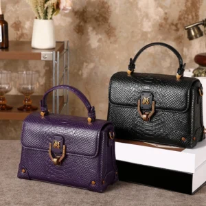 Women's Snake Pattern High-End Single Shoulder Bag