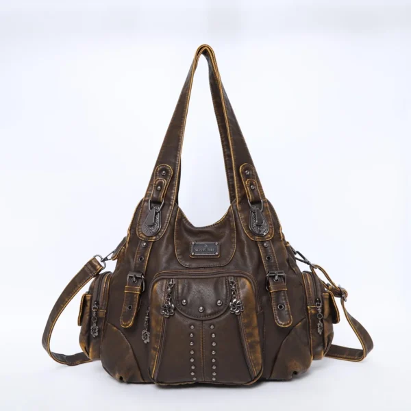 Vintage Women's PU faux leather Satchel Shoulder Bag Se50b34599eaa4be98e958079b12fdd5cu