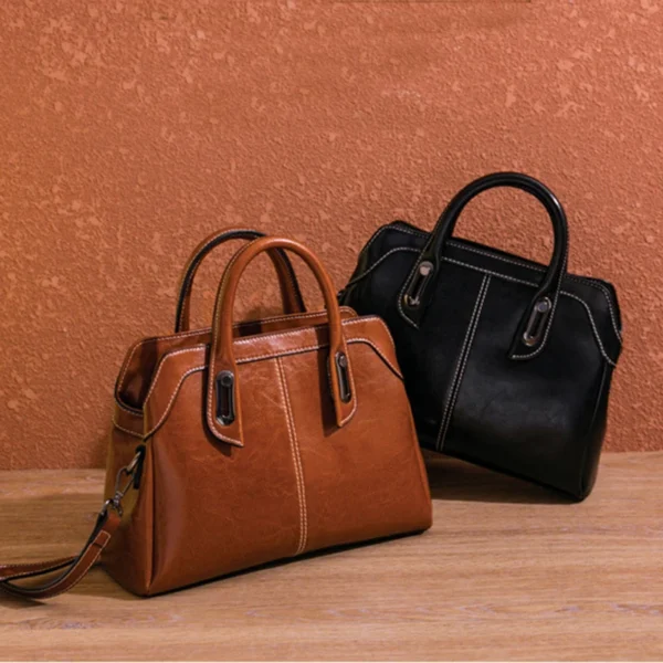 Genuine Leather Women Handbag Top Handle Shoulder Cross Body Bag Fashion Se54cb435485542ae8f437e6cc9a583dam