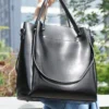 Women's Multifunctional faux leather Tote Handbag