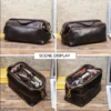 faux leather Travel Cable Organizer Bag