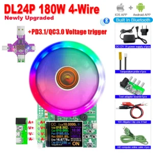 180W DC Tester APP Electronic Load Lithium Battery Capacity Monitor Discharge