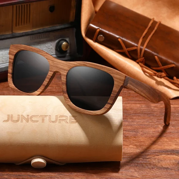 JUNCTURE Fashion Bamboo Wood Vintage Square Sunglasses Men Women Brand Sun Se933985ebe64426686411f2d06ce0d15g