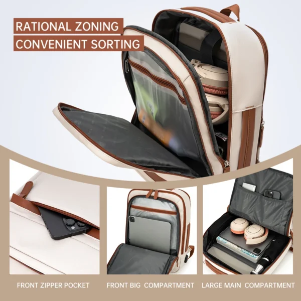 High-Quality USB Rechargeable Backpack Men's Waterproof Bag Large Laptop Backpack Unisex Se9cd6252a7d34990aba0bb9674a55d6aG
