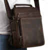 Men's Faux Leather Crossbody Messenger Bag