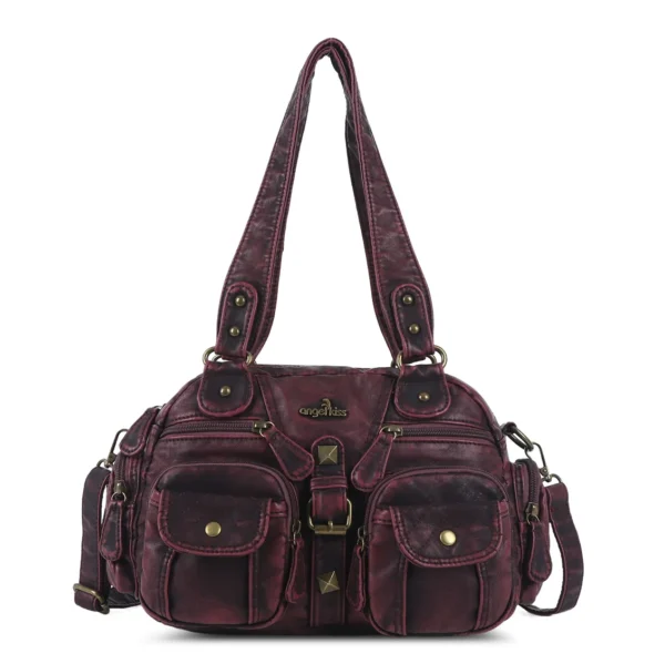Vintage Bag Women Small Handbags Satchel Top-handle Handbag PU Shoulder Bag Secc3a21cf7604a24b9ab9c64fc6ce5c1J