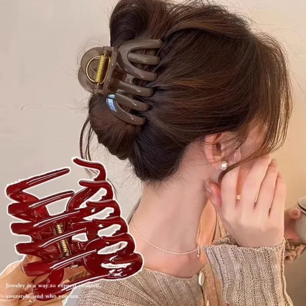 Pumpkin-Shaped Hair Claw Clip, Top Grade Sf0a15ec8dd1d47bebdc85c8444c87317S