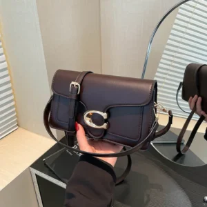 New Niche Solid Color Tote Bag Vintage Minimalist Square Bag Fashion