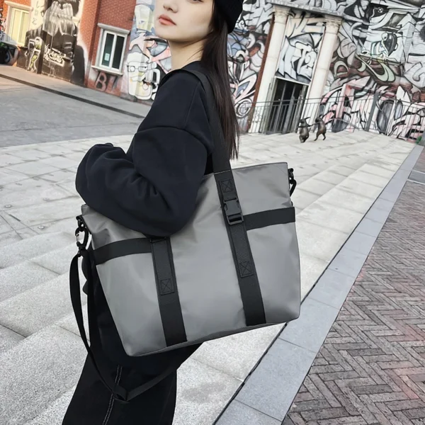 HOCODO Waterproof Women Travel Handbag Large Capacity Ladies Messenger Bag Solid Sf365fa21ecea423d9a06b562bf9b4041O