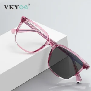 Women's Square Large Frame Anti-Blue Light Glasses
