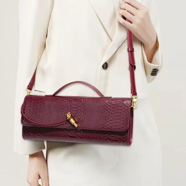 Design Top-Handle Bag for Women Evening Handbag Long Purse PU Snakeskin Sf4ca5abb9e8b4be9861e87576de47105u