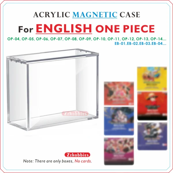 Acrylic Magnetic Display Case For ENGLISH One Piece(COMPATIBLE WITH: OP-4, OP-5, Sfa82af7c1e104e2e89af8d921f84e46a5