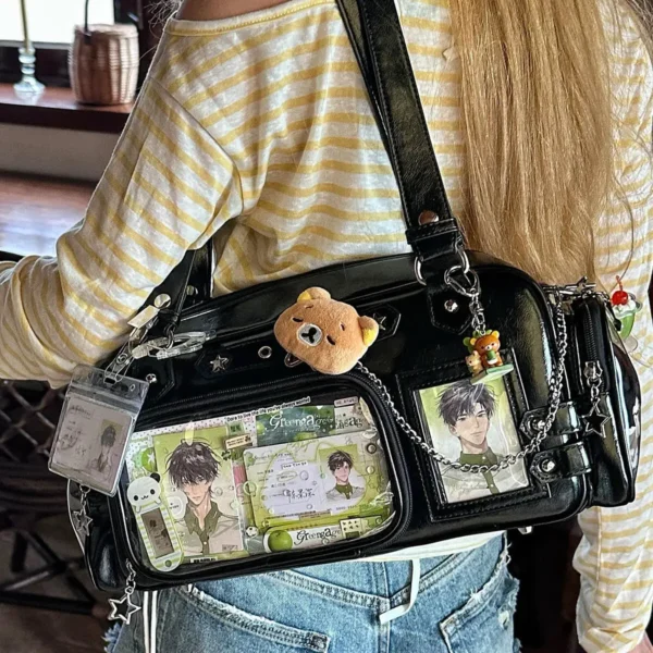 Y2K Star Chain Transparent Ita Bag Sfabbbfd262f74755909ab9fbab3aa088w
