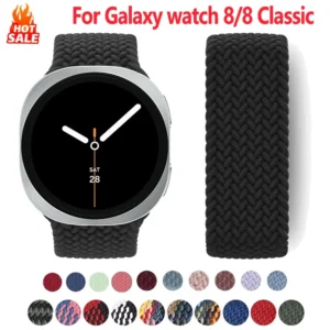 Braided Solo Loop Band, Compatible with Samsung Galaxy Watch 8