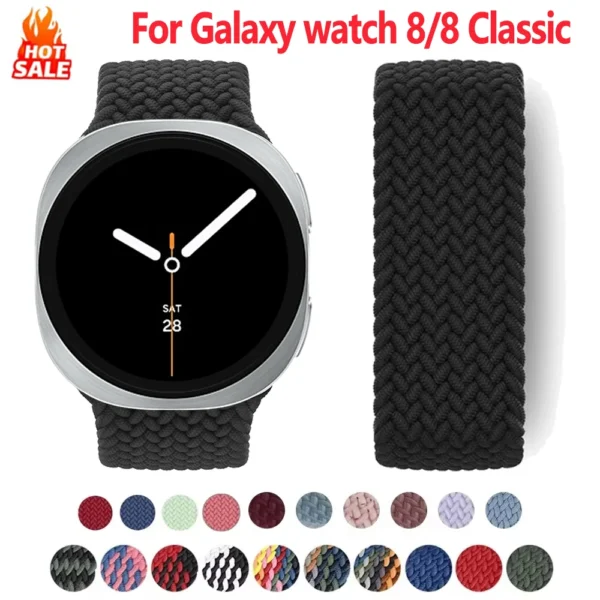 Braided Solo Loop Band, Compatible with Samsung Galaxy Watch 8 Sfb26e2338e7d4db792b4c143f4c46bb05