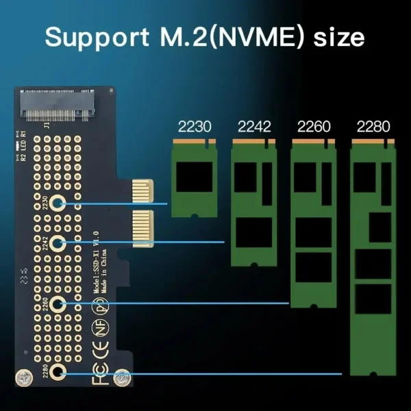 M.2 NVME SSD to PCIe 4.0 3.0 Adapter M.2 SSD GEN4 Sfc040721019748a39029b3568921a907P