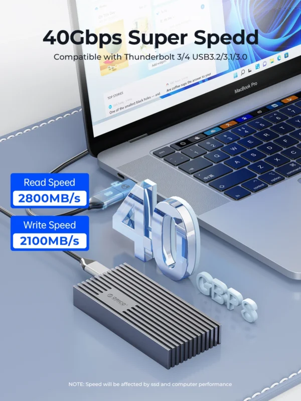 ORICO NVMe M.2 SSD Enclosure USB4 40Gbps PCIe3.0x4 20Gbps 10Gbps M.2 Sfcb199c759a84e3daad762dd6213e790c