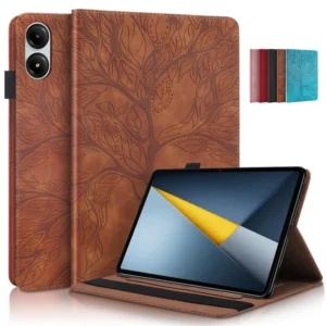 BuyerFriends 12.1-Inch Tablet Case for Poco Pad M1, Embossed Tree Design