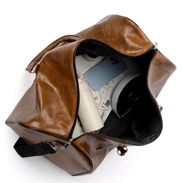 Men's Large Capacity PU faux leather Travel Tote Sfd515116c68f4d048cdf61bf52b7b1fc1