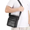 Men's Large Size faux leather Tote Shoulder Bag