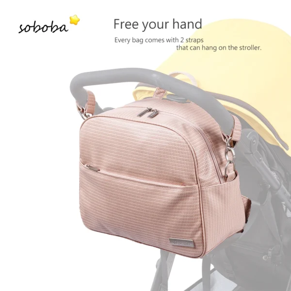 Stylish Large Capacity Waterproof Diaper Backpack Sfe1c3f58984a487595d0f2ce40c0ec8d8