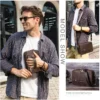 Men's Retro faux leather Shoulder Bag