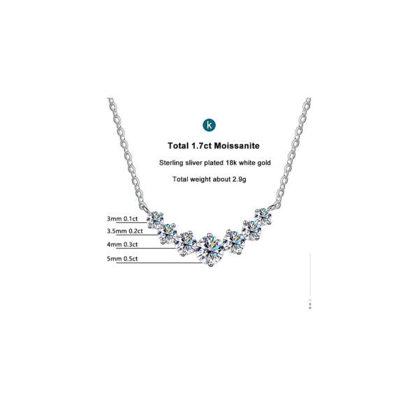 Fashion fashion stone Pendant Necklace Silver-Tone Plated