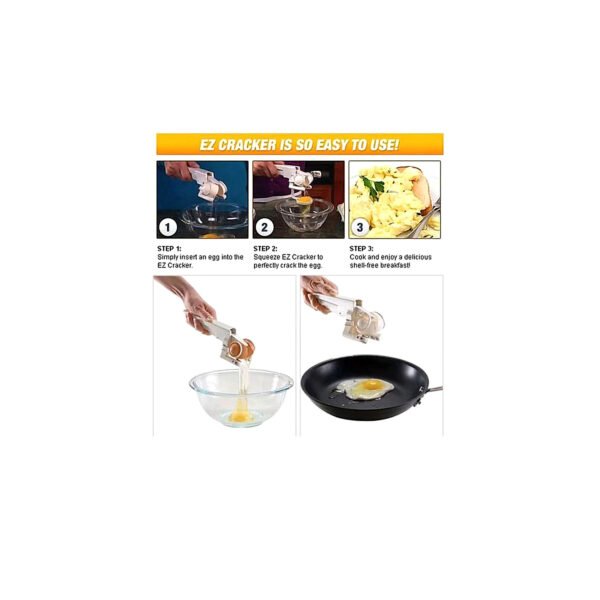 Handheld Plastic Egg Shell Cracker