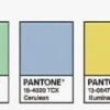 HYDNSTUDIO Pantone Colors: Green Ash, Cerulean, Illuminating, Pirouette