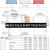 Men's Classic Cotton Pique Polo Shirt Full Tech Pack