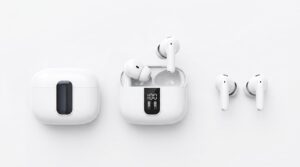 Bluetooth Wireless Earbuds with ANC + ENC Noise Cancelling – Vibrant Pulse Y40, White